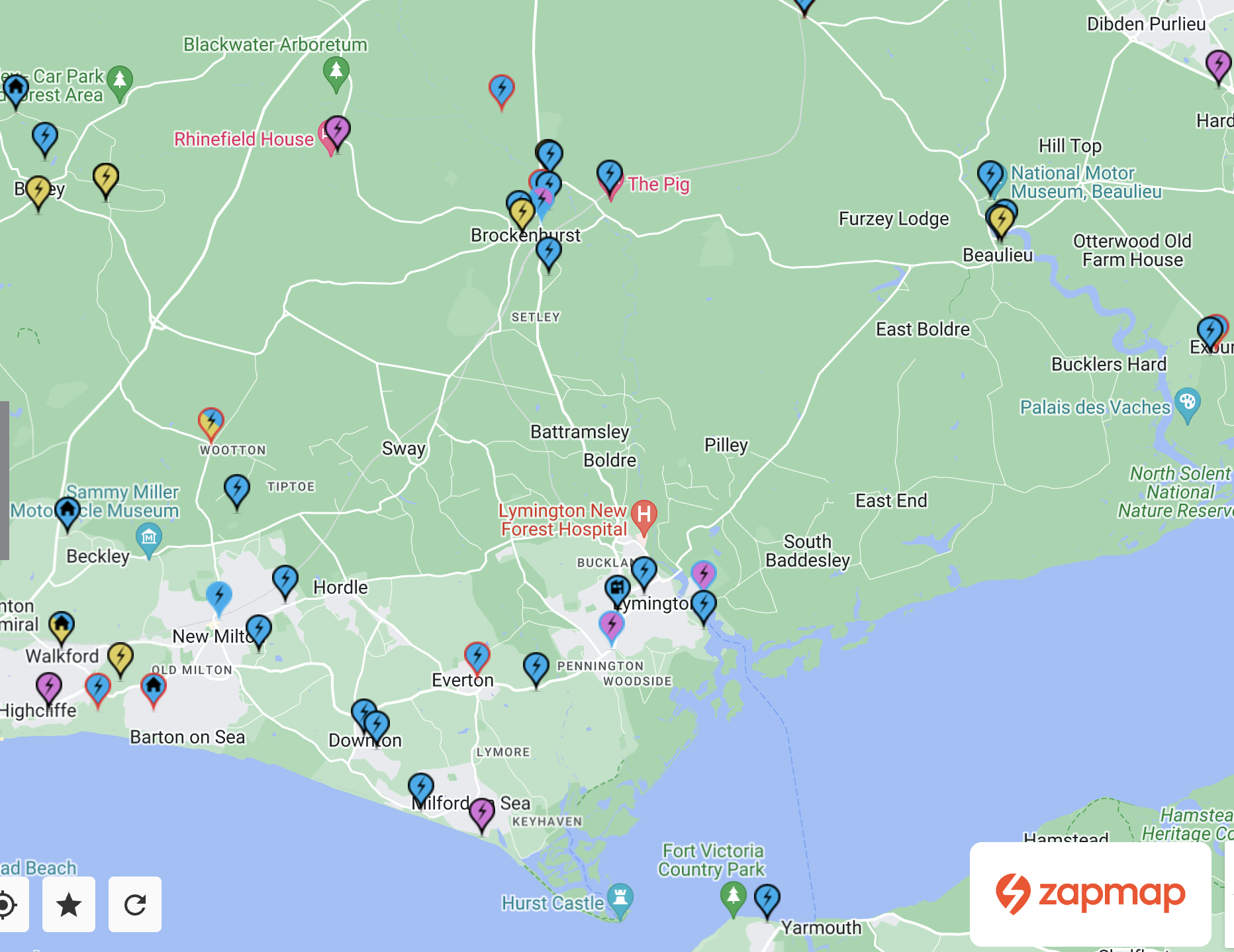 Electric fuelling in the Lymington area