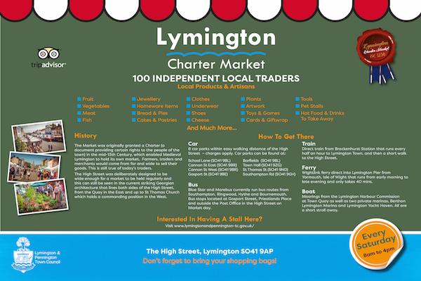 Lymington Market Flyer 2018 600x400