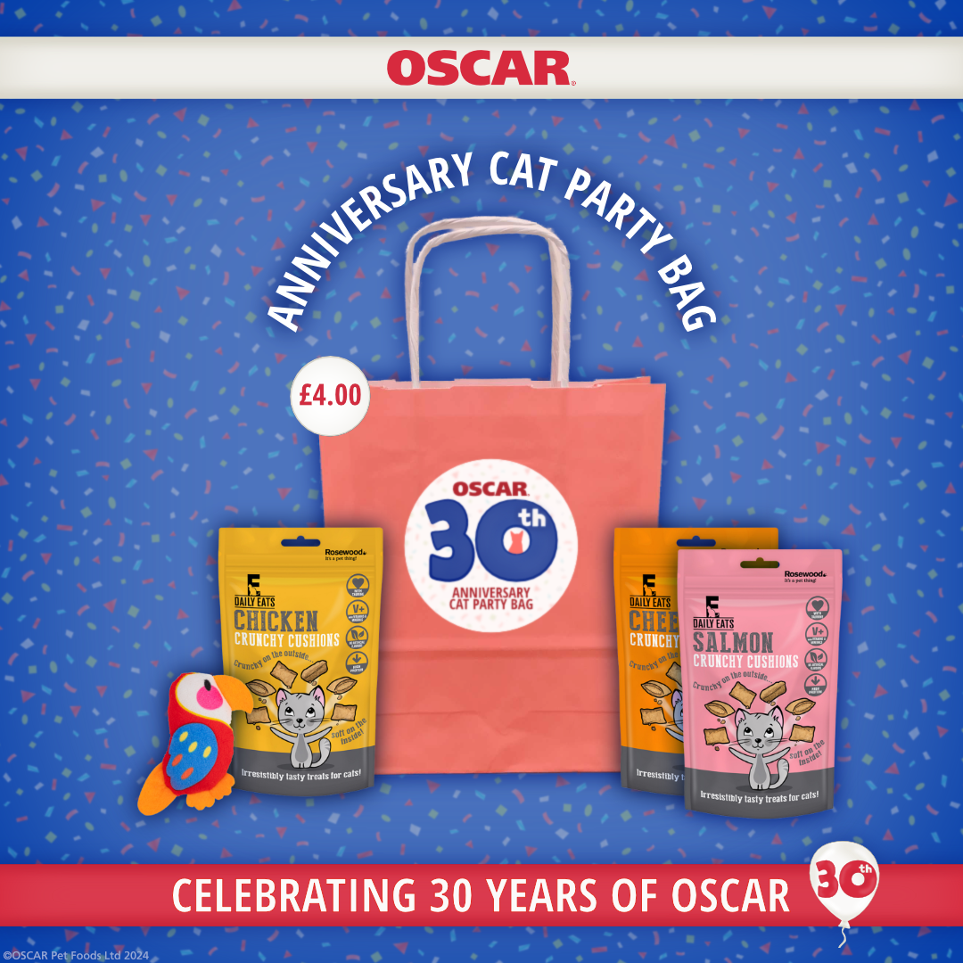OSCAR party bag for cats