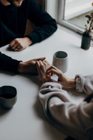 Hand holding is support