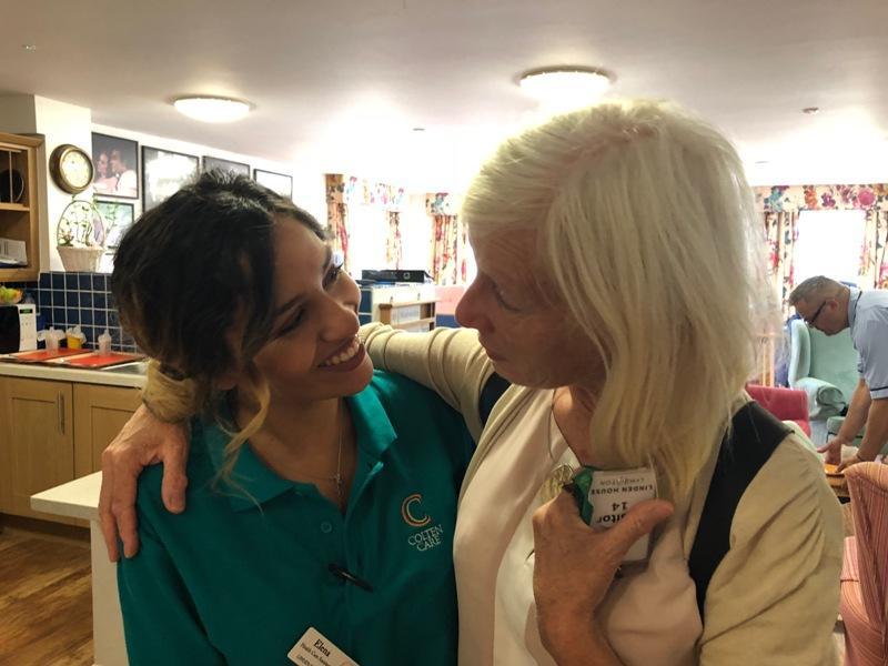 Colten Care staff comfort relatives as well as residents