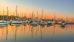 Yachts on Lymington River by Steve Elson