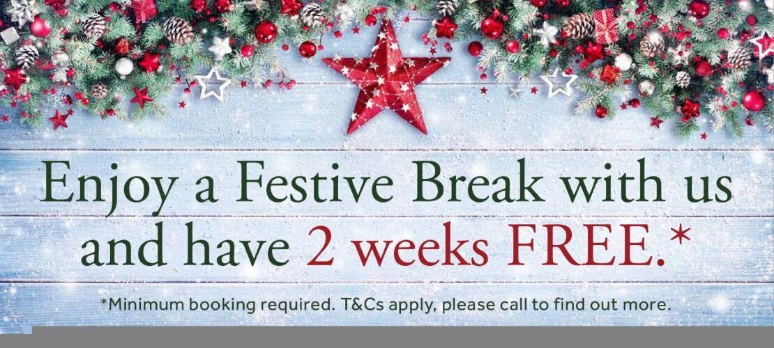 Festive break 2 weeks free