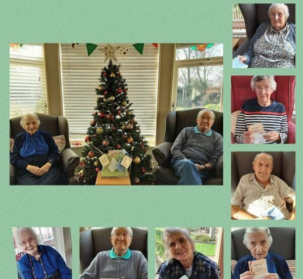care home residents with gifts