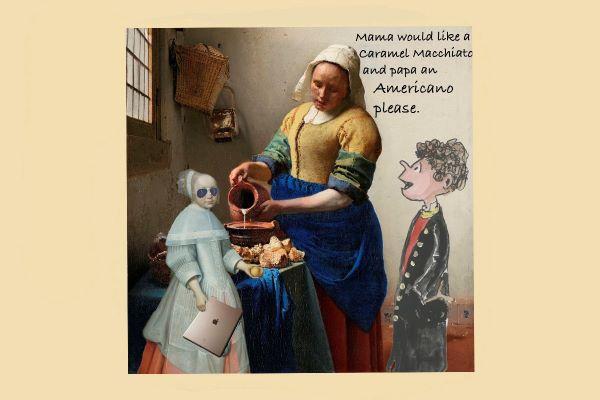 The Milkmaid by Johannes Vermeer 