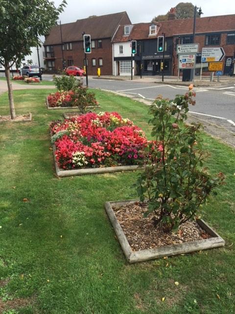 South and South East In Bloom 2018 outside Waitrose Lymington
