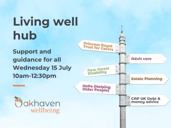 Living Well Hub at the Coates Centre - July
